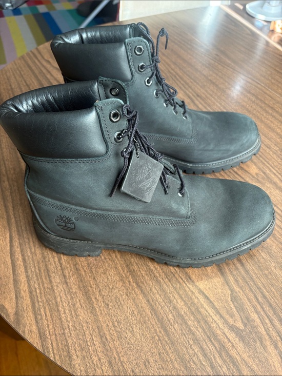 Timberland Other - Timberland Size 12 Men's Black Nubuck Leather Lace Up Work Boots